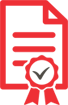 accreditation logo red