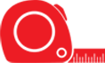 tape mesure logo red