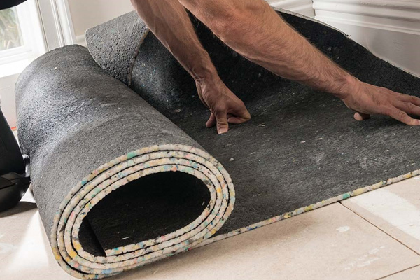 fitting carpet underlay